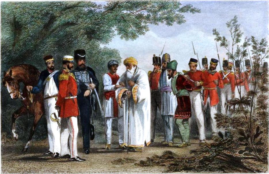 The King and his sons being captured by William Hodson