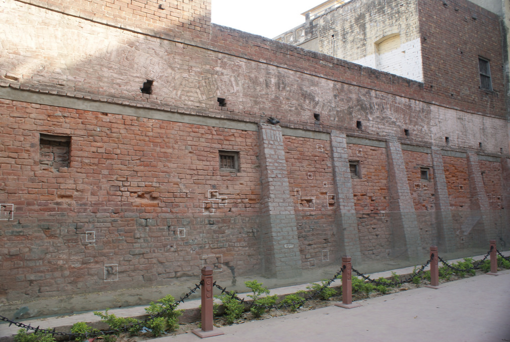 A Preserved Wall of Jallianawala Bagh