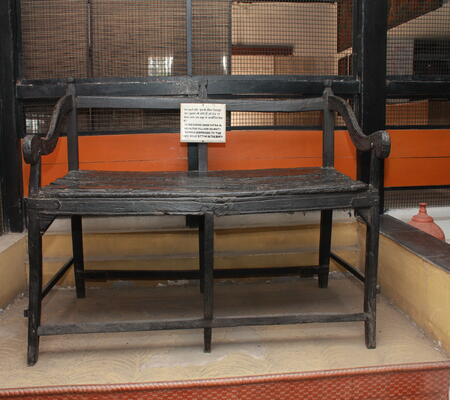 Bench used by Mahatma Gandhi